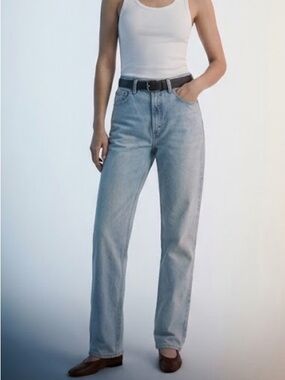 1990s Levi's 540 Relaxed Fit USA Light Blue High Rise Jeans Orange Tab- 30 x 30